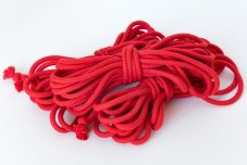 Bavlněný provaz - červený