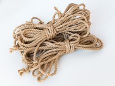 Jutový provaz - 6 mm opracovaný